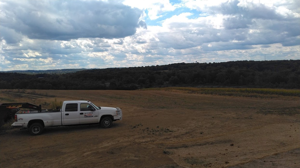 truck standing in a big empty space